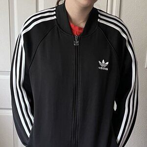Adidas Black Zip-Up Jacket